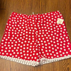 NWT Red/white polka dot shorts (boutique style)